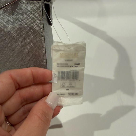 Michael Kors Metallic Silver Shoulder Bag - Picture 6 of 6